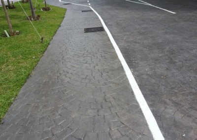 Concrete Imprint Vehicle Access