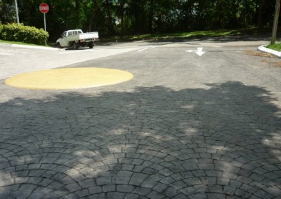 Concrete Imprint Vehicle Traffic