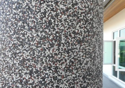 Pebble Wash column coating
