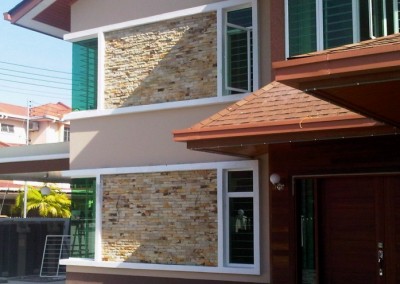 Stone Veneer Home Exterior