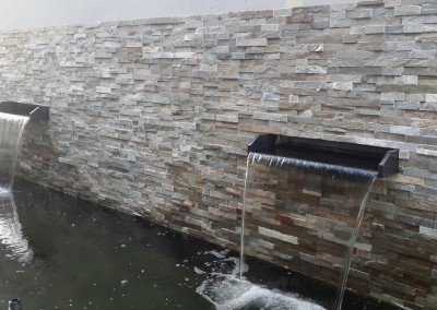 Stone Veneer Water Feature